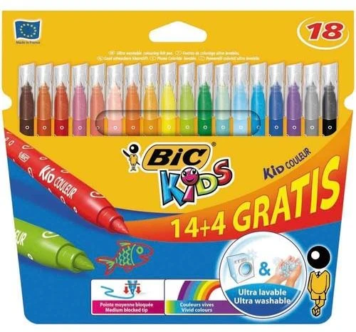 BIC KIDS 18K PLAUNAMAS SPALVOTAS TRIPS