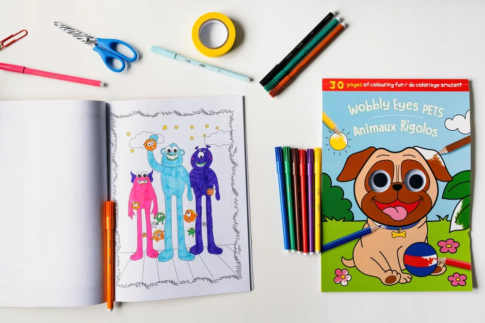 Bic Kids BIC IGLOO Rinkinys KREATYWNY PREZENT DLA DZIECKA KREDKI FLAMASTRY KOLOROWANKI