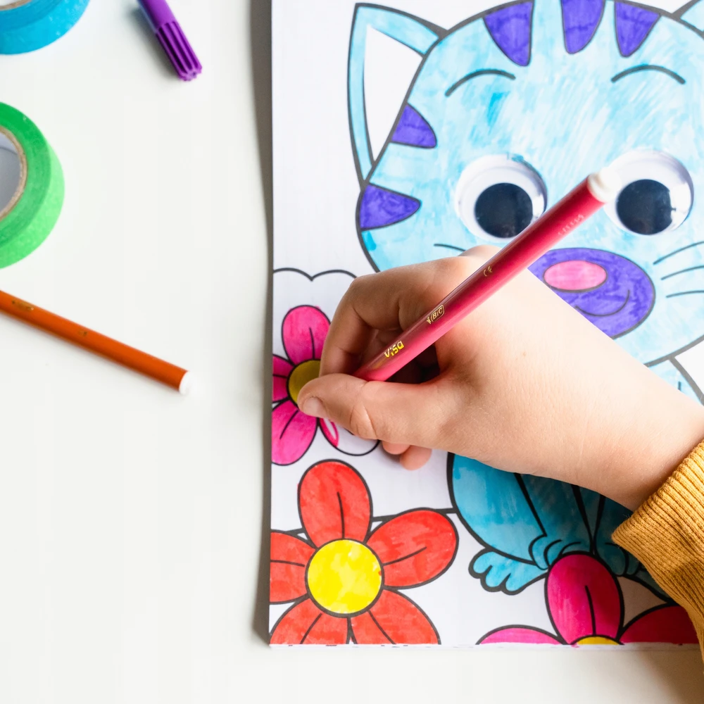 Bic Kids BIC IGLOO Rinkinys KREATYWNY PREZENT DLA DZIECKA KREDKI FLAMASTRY KOLOROWANKI