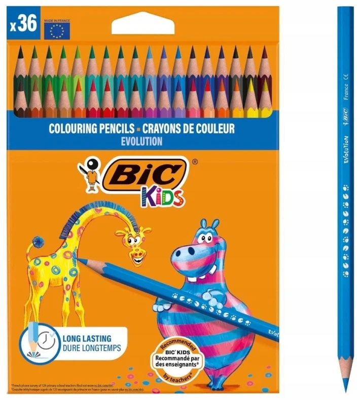 Bic Kids pieštukai, 36 spalvų