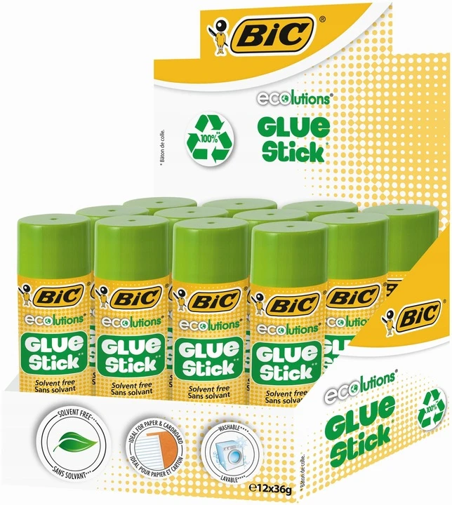 Bic Pieštukiniai klijai Glustic 36 g, pakuotėje 12vnt 9192541
