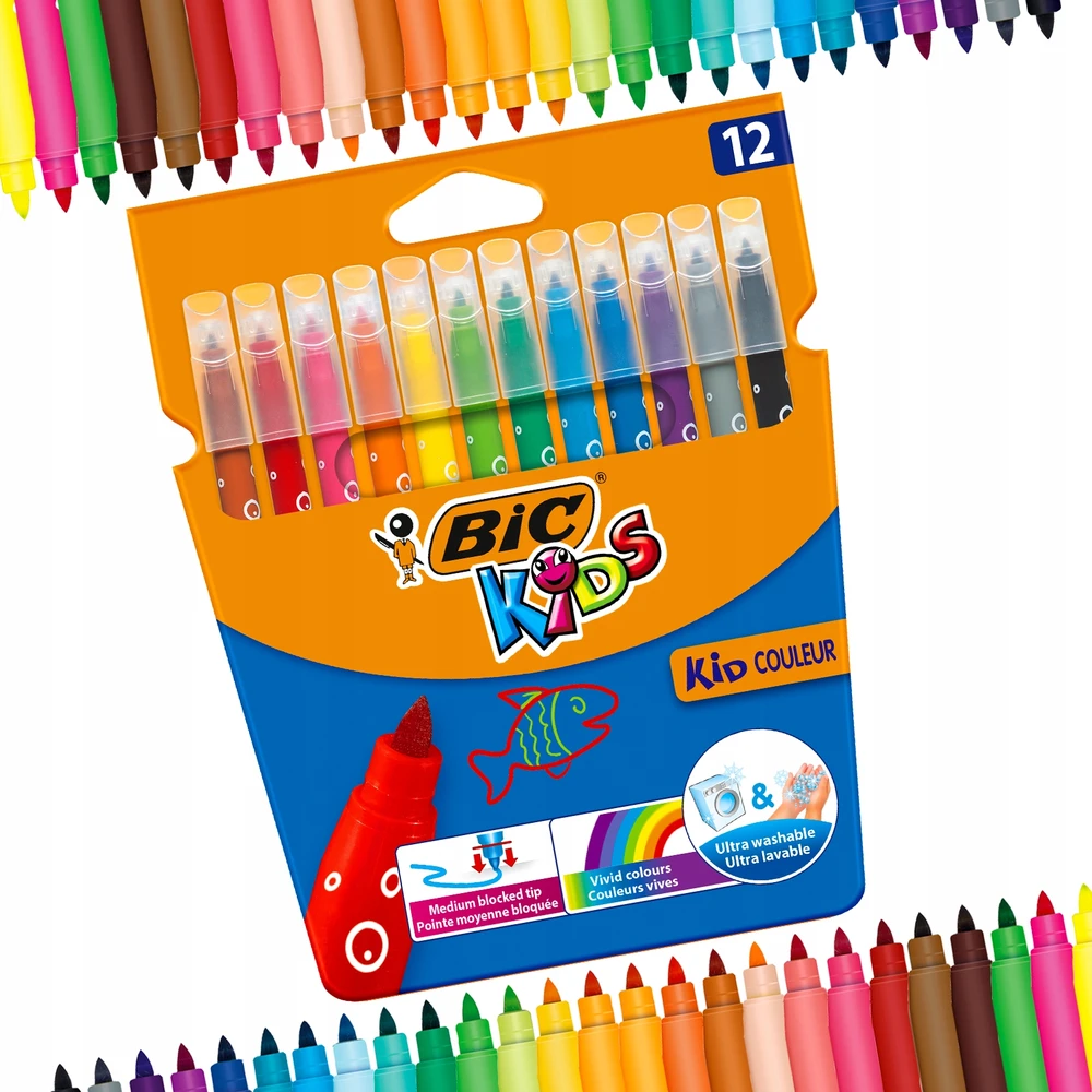 Bic Flomasteriai Kids Couleur 12 spalvų rinkinys 9202937