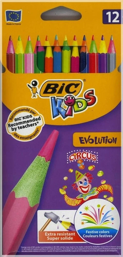 Bic Spalvoti pieštukai Evolution Circus 12 spalvų rinkinys 8957893