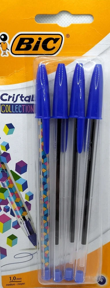 Bic Tušinukas Cristal Collection, mėlynas, 4vnt.