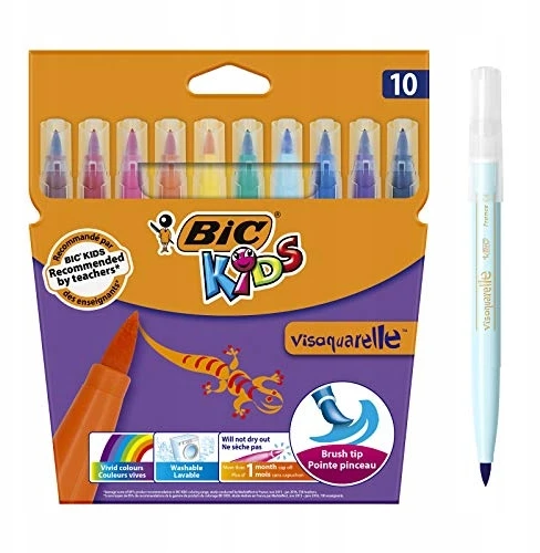 Bic Visaquarelle flomasteriai, 10 spalvų