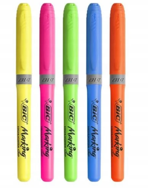 Bic žymeklių rinkinys vaikams, 5 fluorescenciniai spalvos