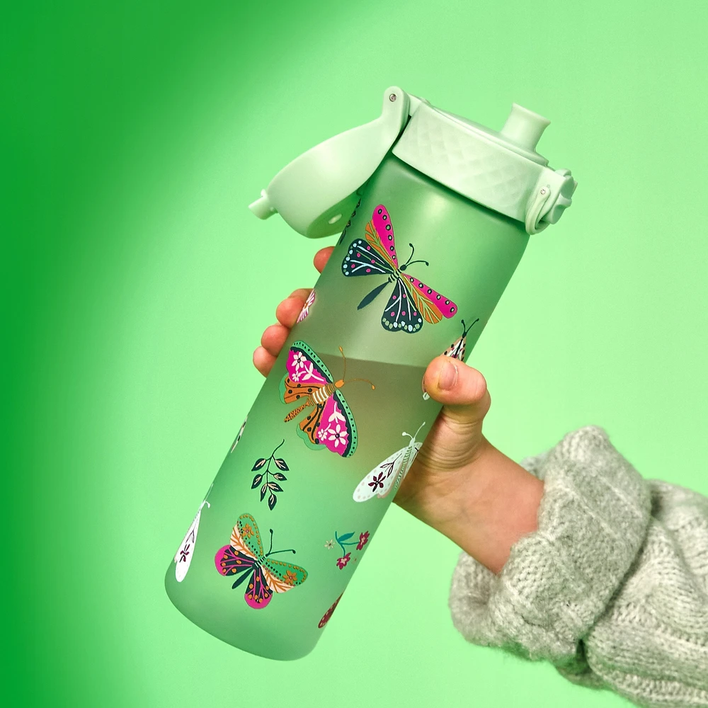 Bidon Buteliukas na wodę vaikams ION8 su miarką Wild Butterflies 500 ml