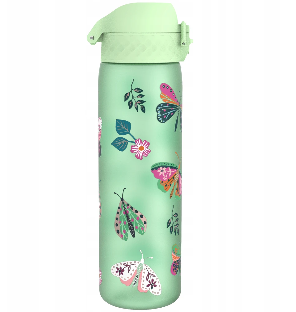 Bidon Buteliukas na wodę vaikams ION8 su miarką Wild Butterflies 500 ml