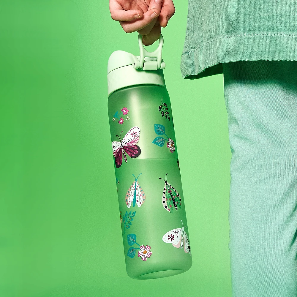 Bidon Buteliukas na wodę vaikams ION8 su miarką Wild Butterflies 500 ml