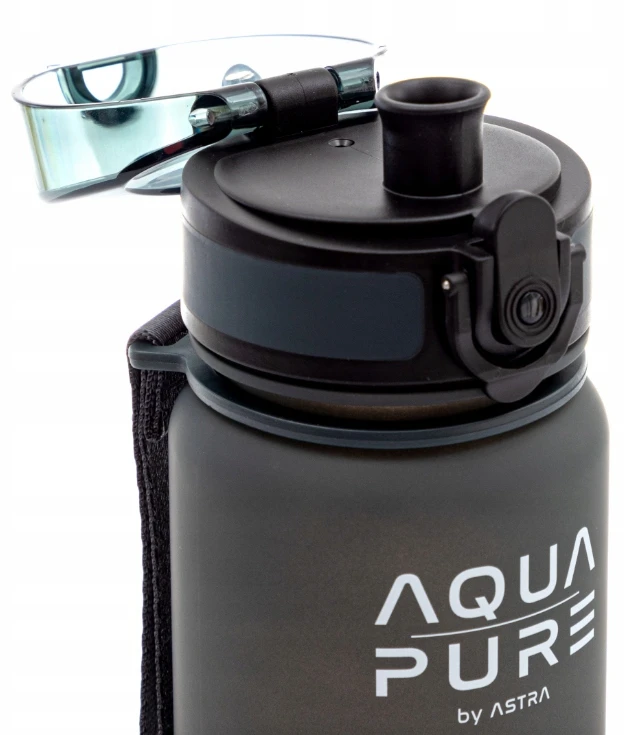 Bidon do szkoły Aqua Pure 400ml Astra Szaro/Juodas