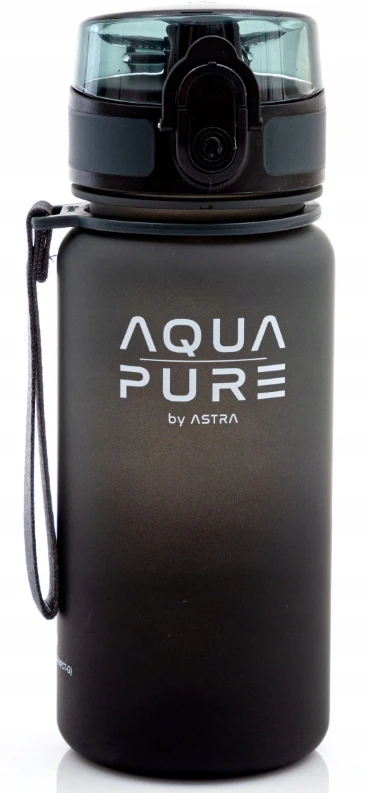 Bidon do szkoły Aqua Pure 400ml Astra Szaro/Juodas