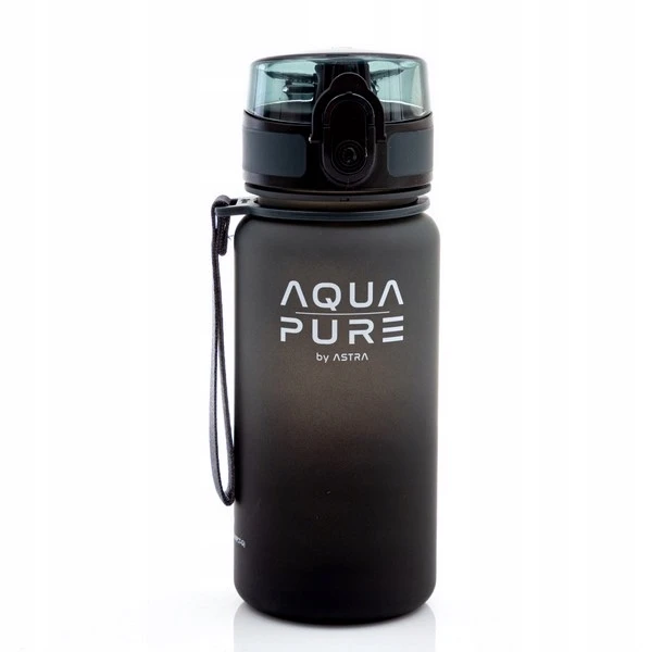 Bidon do szkoły Aqua Pure 400ml Astra Szaro/Juodas