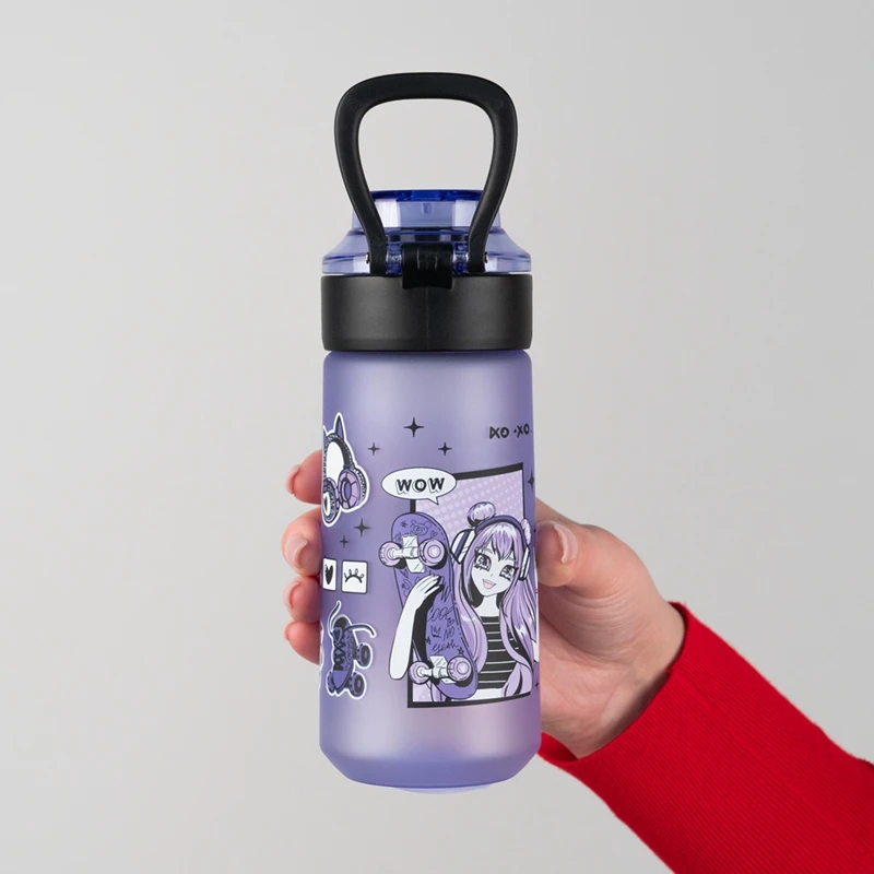 Bidon na wodę BPA free su blokadą otwarcia 560 ml su laikikliu tritan Kite