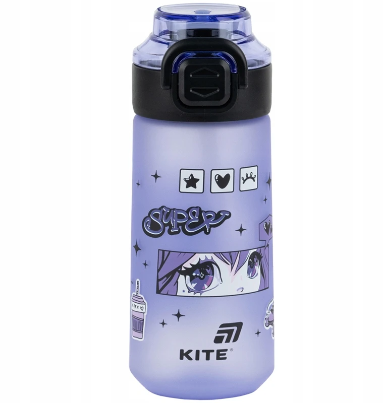Bidon na wodę BPA free su blokadą otwarcia 560 ml su laikikliu tritan Kite