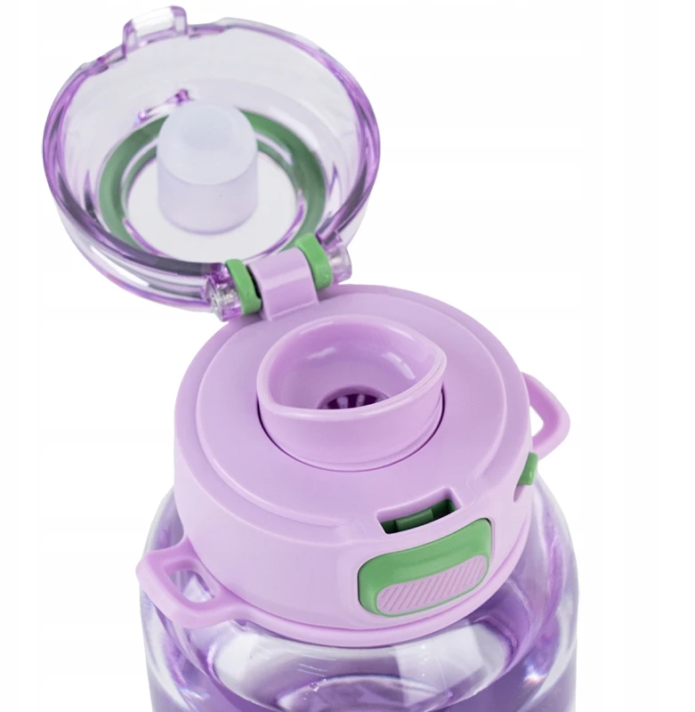 Bidonas vandeniui Kite 700ml su dirželiu, violetinis