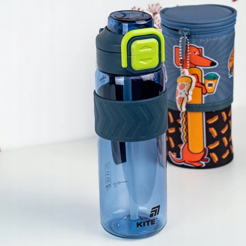 Bidonas vandeniui su snapeliu 800 ml Kite, mokyklai ir sportui