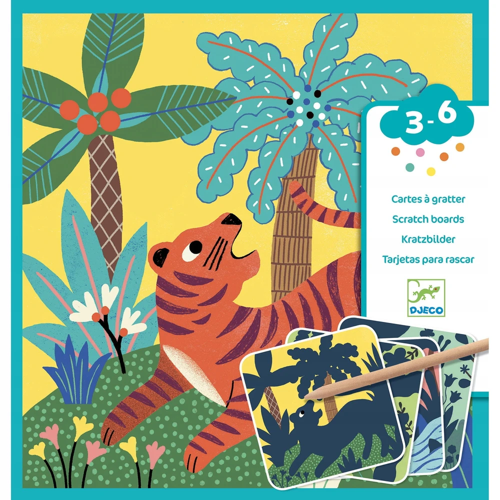 Djeco Nutrinamos kortelės - Dideli gyvūnai ( DJ09095 )