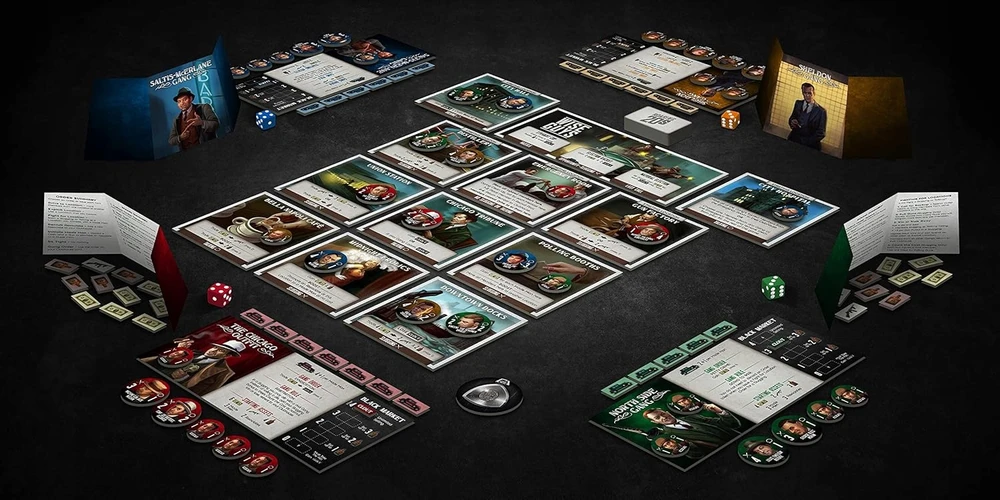 BIG FISH GANGSTERS BOARD GAME vakarėlių stalo žaidimas MAFIA CHICAGO
