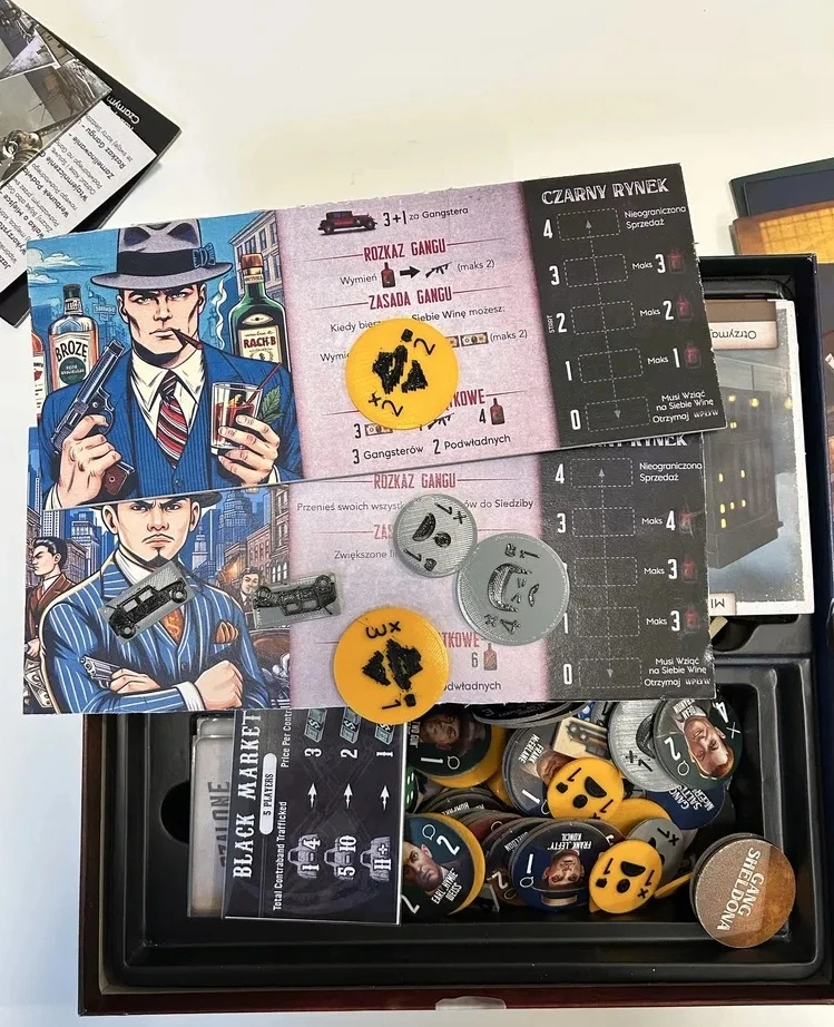 BIG FISH GANGSTERS BOARD GAME vakarėlių stalo žaidimas MAFIA CHICAGO