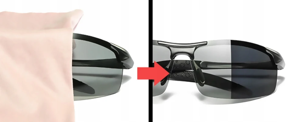 Bigeye Fotochrominiai poliarizuoti akiniai vairuotojams, aliuminis