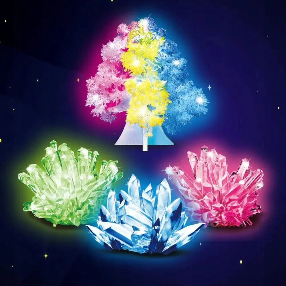 Bigtoys CRYSTAL GROWING CRYSTALS UGAVIMO RINKINYS MAŽAS CHEMIKĖS EKSPERIMENTAS