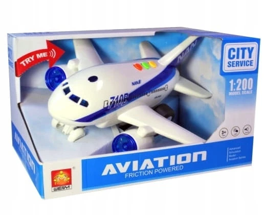 Bigtoys Lėktuvas su šviesos ir garso efektu City Service Aviation
