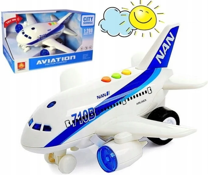 Bigtoys Lėktuvas su šviesos ir garso efektu City Service Aviation