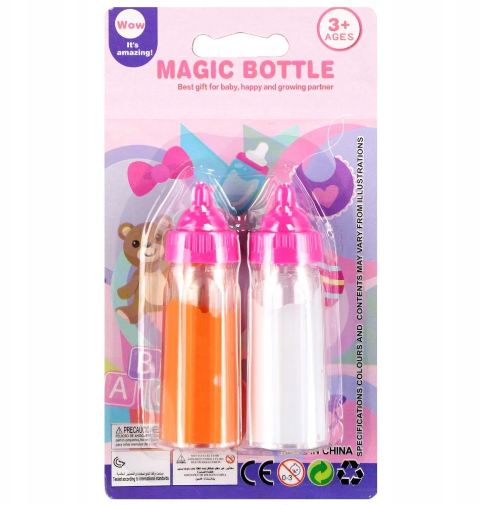 Bigtoys MAGIC BOTTLE BUTELLIAI KŪDIKIAMS 2 Vnt. dingstančios pieno sultys