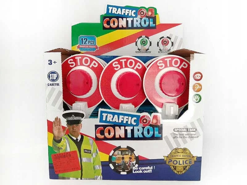 Bigtoys Policijos "stop & Go" švyturys su raudona ir žalia šviesa