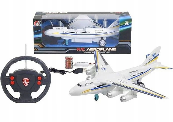 Bigtoys Valdomas keleivinis lėktuvas su vairalazde ir įkrovikliu