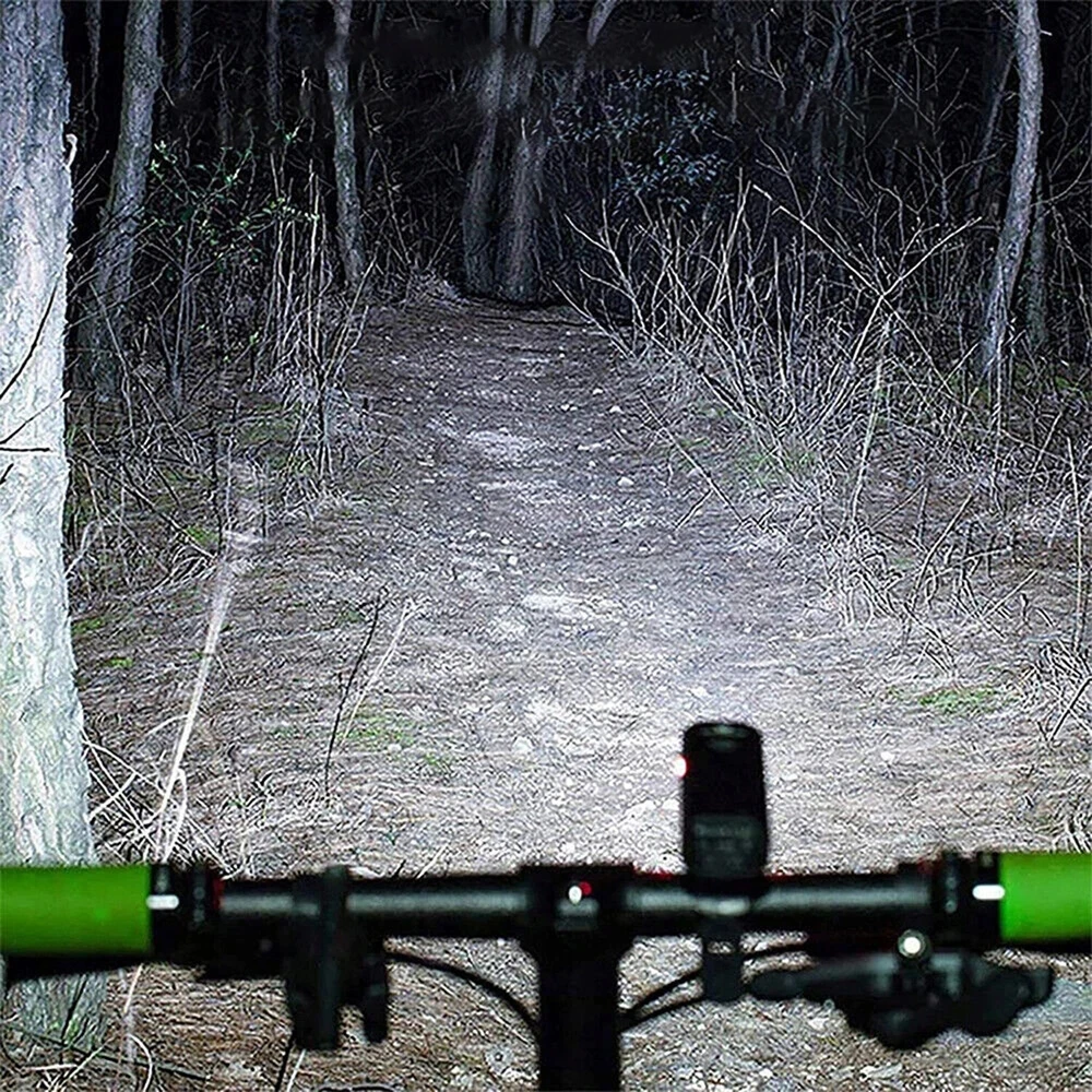 BIKE LAMP priekinis LED žibintas, stiprus vairo žibintas, 1200mAh