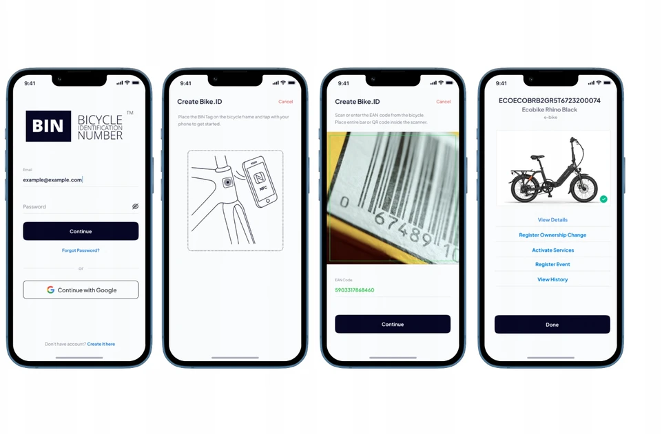 Bike.ID savo dviratį su skaitmeniniu pasu – tarptautinė dviračio registracija