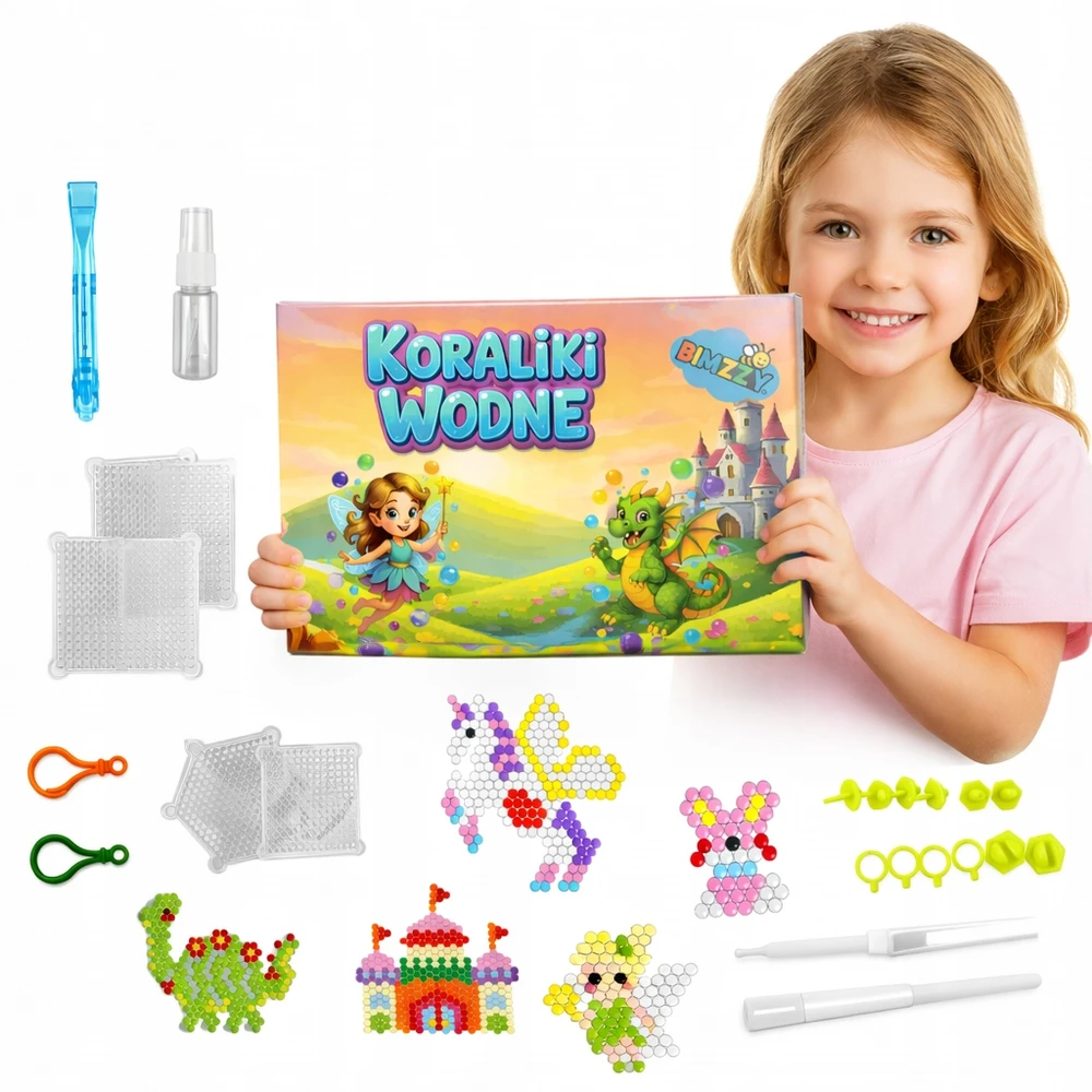 Bimzzy AQUA VANDENS KRUOLIAI DIDELIS RINKINYS 3500+ EL MAGIC BEADS XXL GERA PAKUOTĖ