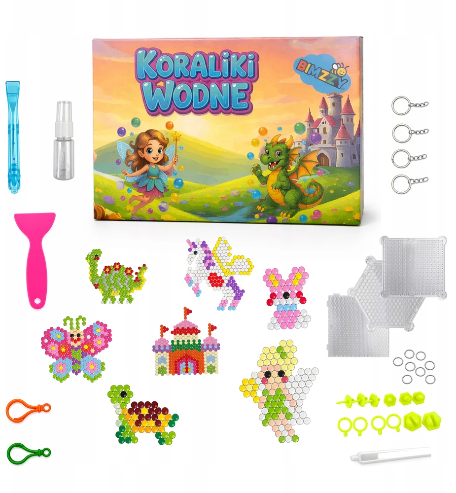 Bimzzy AQUA VANDENS KRUOLIAI DIDELIS RINKINYS 3500+ EL MAGIC BEADS XXL GERA PAKUOTĖ