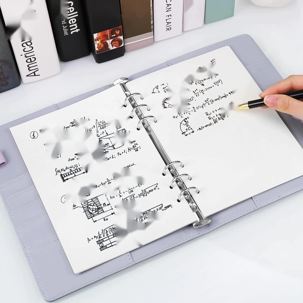 BINDER A5 PURPLE 6 HOLES SĄRAŠŲJŲ KNYGELIO ORGANIZATORIUS PLANUOTOJAS