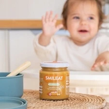 BIO vakarienė Guliašas su veršiena ir kumpiu 200g Vaikams SMILEAT 6m+