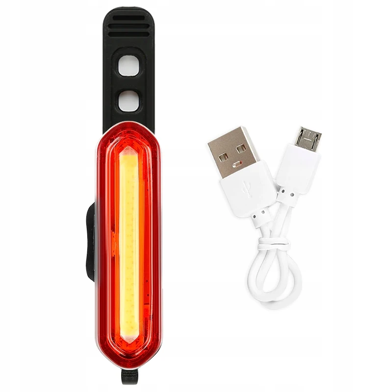 Biooreto Lampka Dviračio žibintas, priekinis ir galinis LED žibintas dviračio vairui, stiprus USB, ryškus s093