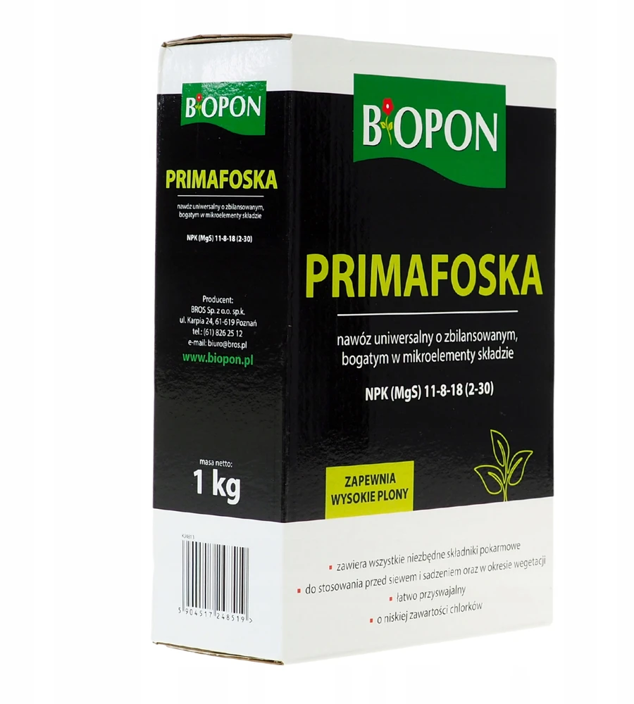 Biopon trąšų granulės 1kg PRIMAFOSKA