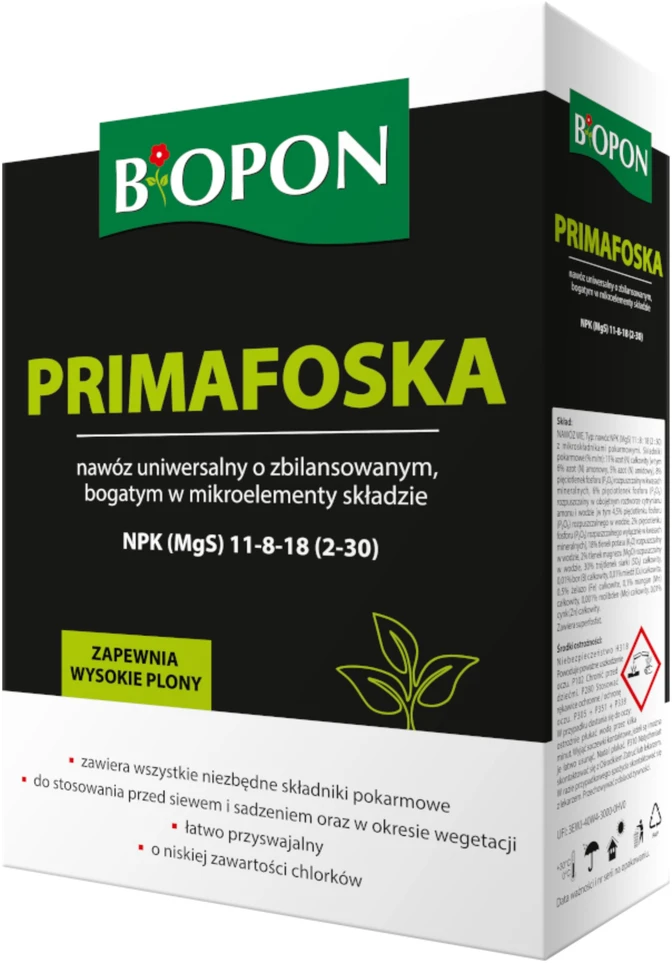 Biopon trąšų granulės 1kg PRIMAFOSKA