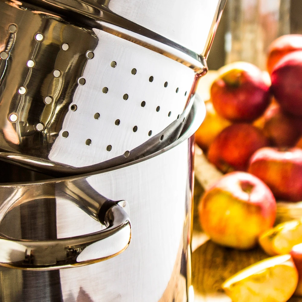 Biowin Nerūdijančio plieno garinė sulčiaspaudė SSW BIO FRUITS 8 l