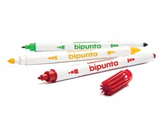 "Bipunta" rašikliai su dvigubu smaigaliu 24 spalvos Fibracolor