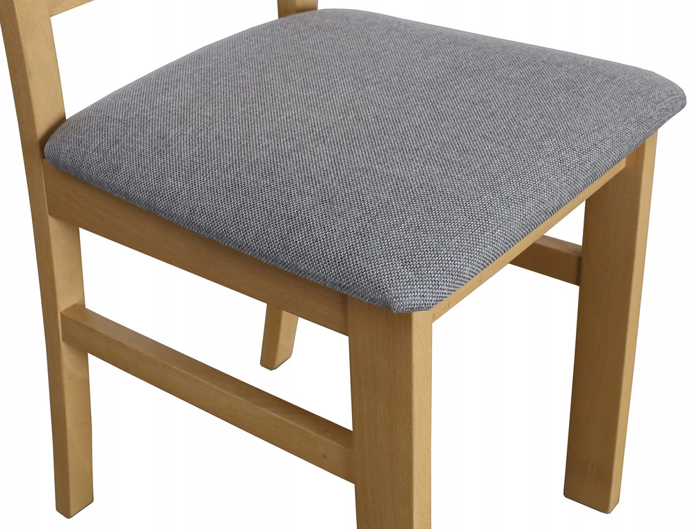 Bird Meble Minkšta kėdė svetainei, valgomajam, virtuvei, medinė Artisan Oak/Pilkas