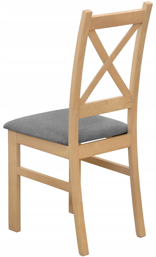 Bird Meble Minkšta kėdė svetainei, valgomajam, virtuvei, medinė Artisan Oak/Pilkas