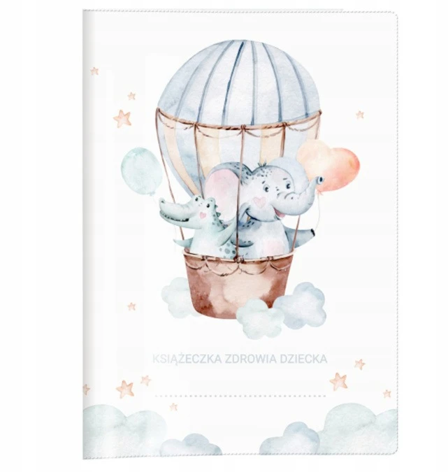 Biurfol Okładka na książeczkę zdrowia dziecka balon