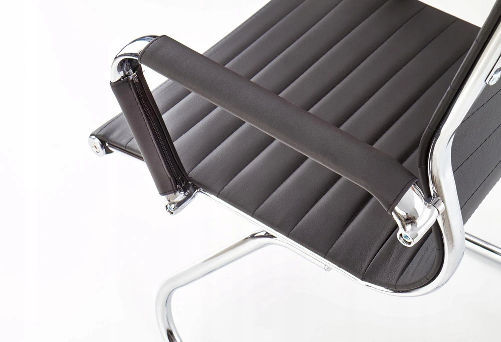 Biuro kėdė Halmar Prestige Skid, juoda