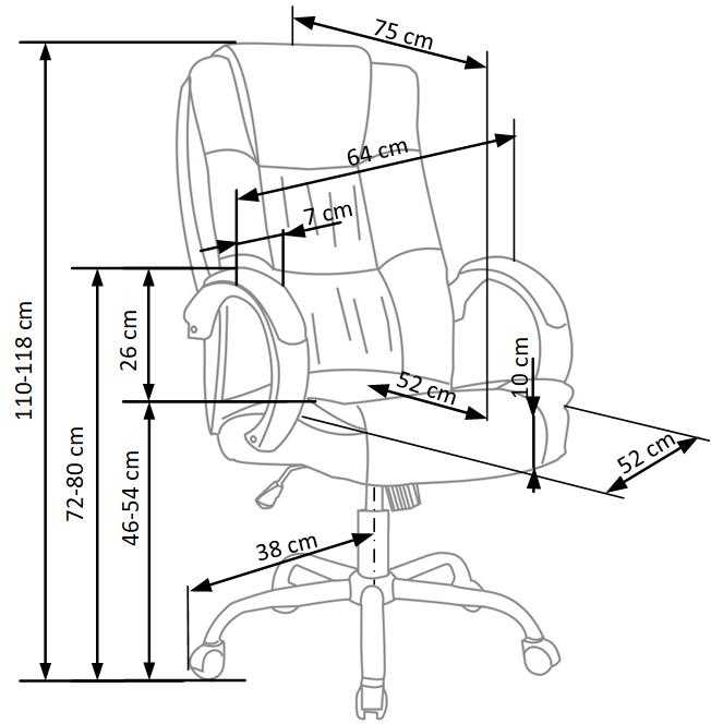 Signal Meble Biuro kėdė Q-031, juoda