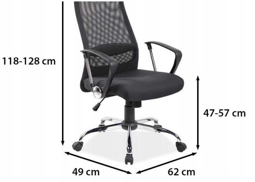 Signal Meble Biuro kėdė Q-345, juoda