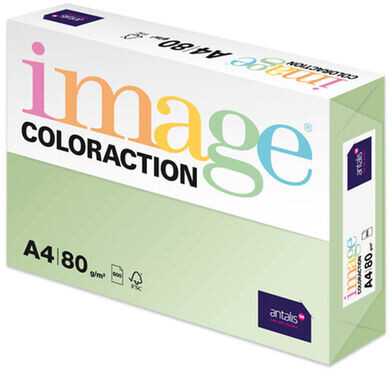 Spalvotas biuro popierius Image Coloraction, A4, 80 g, Jungle, šviesiai žalios spalvos, 500 lapų