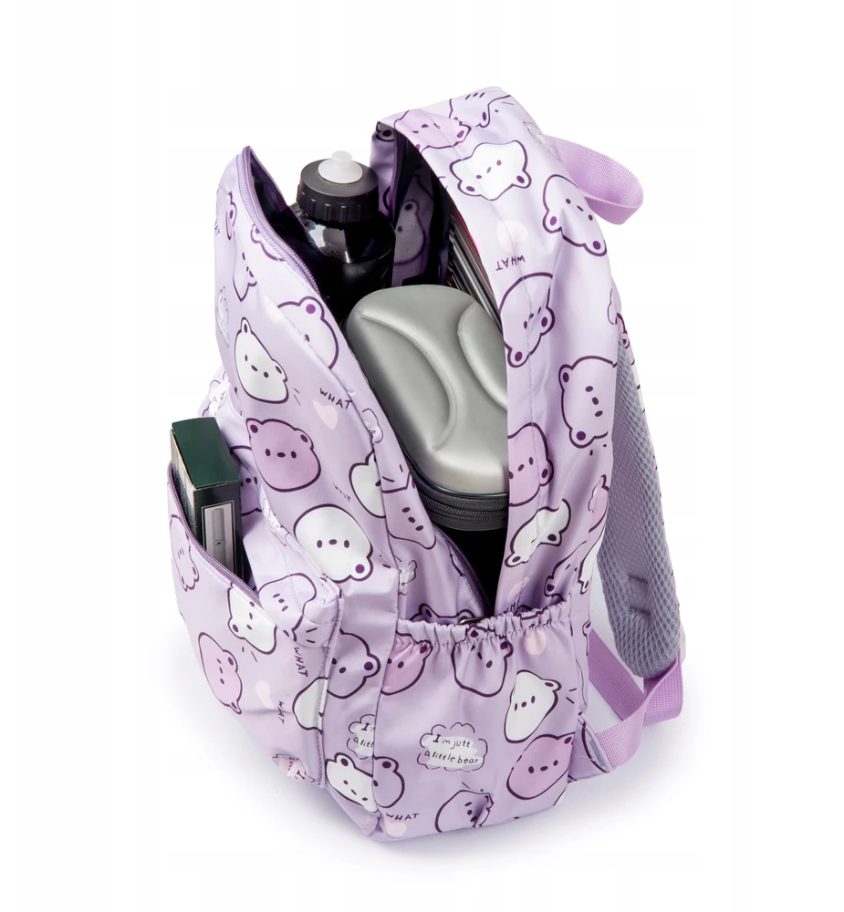 Bivacc TEDDY mokyklinė kuprinė violetinė