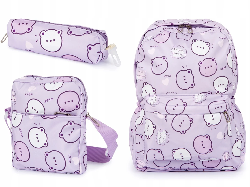 Bivacc TEDDY mokyklinė kuprinė violetinė